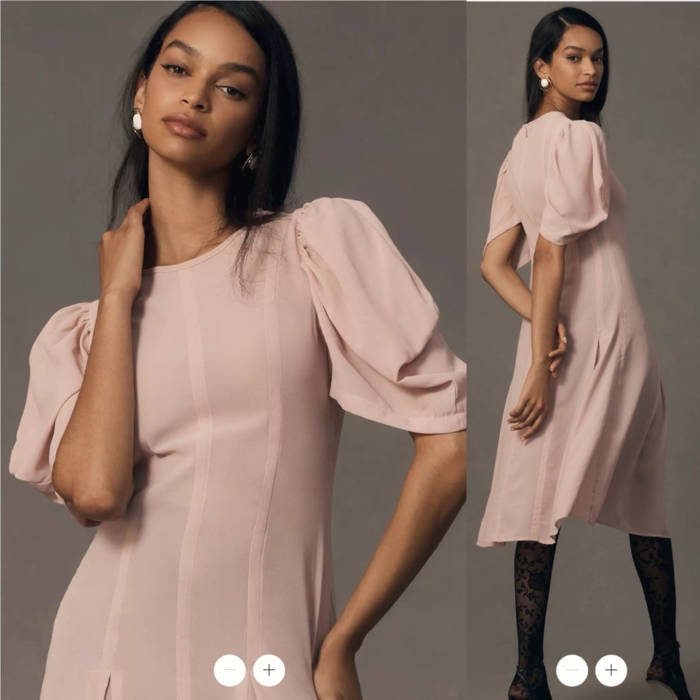 Anthropologie Modern Sheer Midi Dress